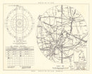 Vintage Map of the Selfridge Air Fore Base Vicinity, 1952