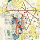 Vintage Map of Stewart Air Fore Base, 1952