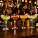 Mexican Design Hand Blown Margarita Glass – Set of 4 (Confetti Margarita)