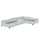 Upholstered Double Daybed With Trundle And Drawer by HouseOfZazla