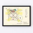 Vintage Map of Suffolk County Air Force Base, 1951