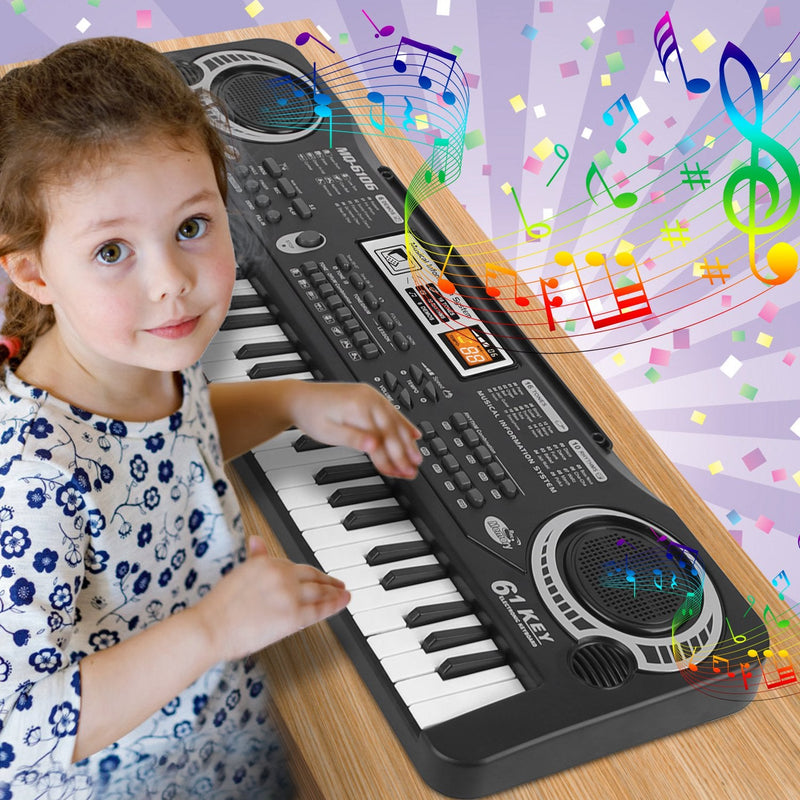 61 Keys Digital Music Electronic Keyboard Electric Piano Musical Instrument Kids Learning Keyboard w/ Microphone For Beginners Kids Girls Boys Adults, photo 12 of 12