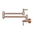 Copper Pot Filler Kitchen Faucet Wall-Mounted - AK98288C