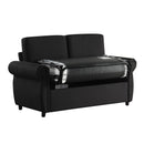 Pull Out Sofa Bed Loveseat Sleeper With Twin Size Memory Mattress With Two USB Ports For Living Room Spaces by HouseOfZazla