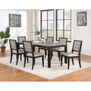 Centera - Rectangular Dining Table With Extension Leaf - Gray by HouseOfZazla