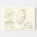 Vintage Map of the Wurtsmith Air Force Base Vicinity, 1952