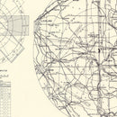 Vintage Map of the Youngstown Municipal Airport Vicinity, 1952