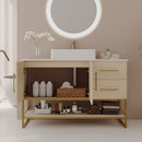 36" Modern Bathroom Vanity with Ceramic Vessel Sink