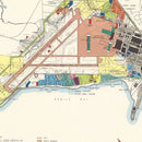 Vintage Map of Brookley Air Force Base, 1952