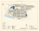 Vintage Map of Cheli Air Force Depot, 1952
