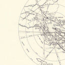 Vintage Map of the Cheli Air Force Depot Vicinity, 1952