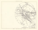 Vintage Map of the Cheli Air Force Depot Vicinity, 1952