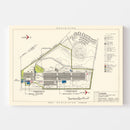 Vintage Map of Gadsden Specialized Air Force Depot, 1952