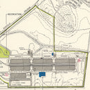 Vintage Map of Gadsden Specialized Air Force Depot, 1952