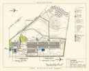 Vintage Map of Gadsden Specialized Air Force Depot, 1952