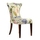 Paradise - Upholstered Accent Chair Printed On - Off-White Floral by HouseOfZazla