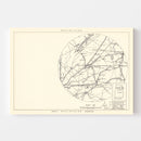 Vintage Map of the Gadsden Specialized Air Force Depot Vicinity, 1952
