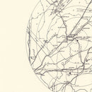 Vintage Map of the Gadsden Specialized Air Force Depot Vicinity, 1952