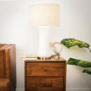 Cascade - Lamp Base Table Lamp - Beige / Gold / White by HouseOfZazla