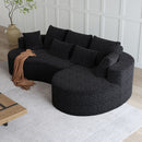 Curved Oversized Sectional Sofa With Extra Deep Seat by HouseOfZazla