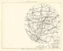 Vintage Map of the Gentile Specialized Air Force Depot Vicinity, 1952