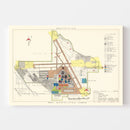 Vintage Map of Hill Air Force Base, 1952