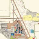 Vintage Map of Hill Air Force Base, 1952