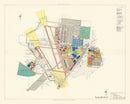 Vintage Map of Kelly Air Force Base, 1952