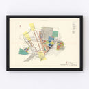 Vintage Map of Kelly Air Force Base, 1952