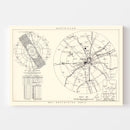 Vintage Map of the Kelly Air Force Base Vicinity, 1952
