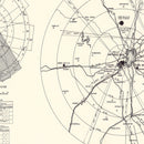 Vintage Map of the Kelly Air Force Base Vicinity, 1952