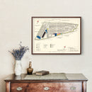 Vintage Map of Mallory Specialized Air Force Depot, 1952