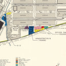 Vintage Map of Mallory Specialized Air Force Depot, 1952
