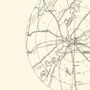 Vintage Map of the Mallory Specialized Air Force Depot Vicinity, 1952
