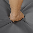 5 Pieces Patio Furniture Chair Sets, Patio Conversation Set With Wicker Cool Bar Table, Ottomans,Outdoor Furniture Bistro Sets for Porch,Backyard,Balcony,Poolside Grey