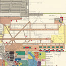 Vintage Map of McClellan Air Force Base, 1952