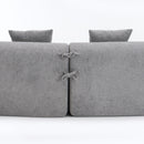 4 Seater Sofa With Fabric, 30D, 60 Hardness Full Sponge, 4 Pillow For Living Room, Home Furniture Sleeper Sectional Sofa For Apartment by Unique Piece Furniture