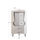 Corner Bar Cabinet With Mirrored Back, 2 Open Shelves & 2 Drawers by HouseOfZazla