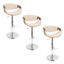 Curvo - Mid Century Modern Adjustable Barstool With Swivel With Straight T Footrest by HouseOfZazla