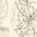 Vintage Map of the McClellan Air Force Base Vicinity, 1952