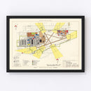 Vintage Map of Norton Air Force Base, 1952