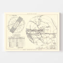 Vintage Map of the Norton Air Force Base Vicinity, 1952