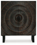 Fosterman - Accent Cabinet - Distressed Black