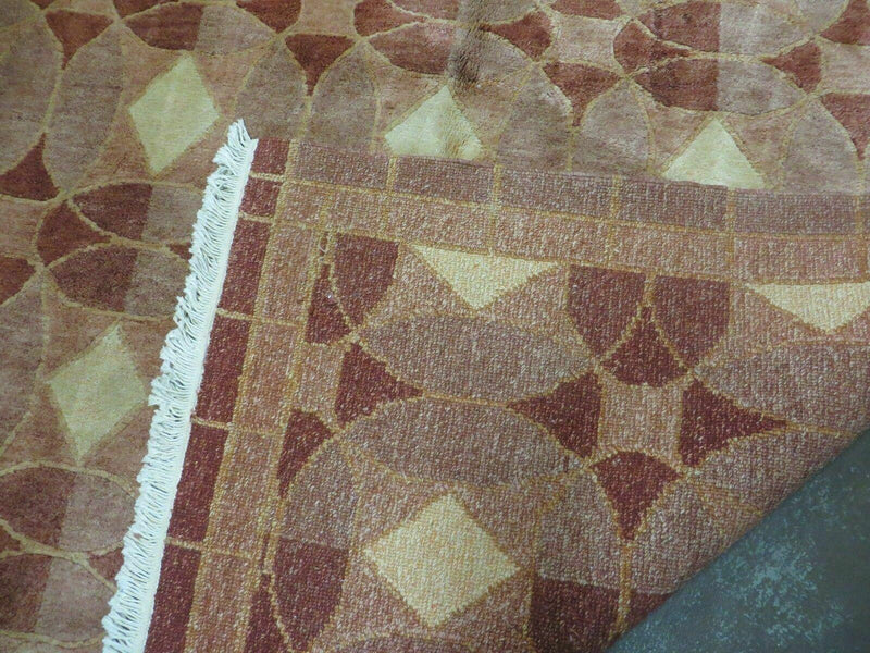 5' X 7' Modern Tibetan Nepal Art Deco Chinese Hand Knotted Wool Rug Decorative Contemporary Home Décor