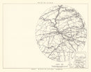 Vintage Map of the Olmsted Air Force Base Vicinity, 1951
