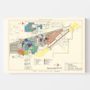 Vintage Map of Robins Air Force Base, 1952