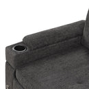 Convertible L Shaped Sofa Couch With Storage, Cup Holders, USB Ports by HouseOfZazla