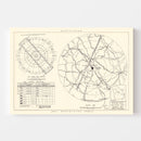 Vintage Map of the Robins Air Force Base Vicinity, 1952