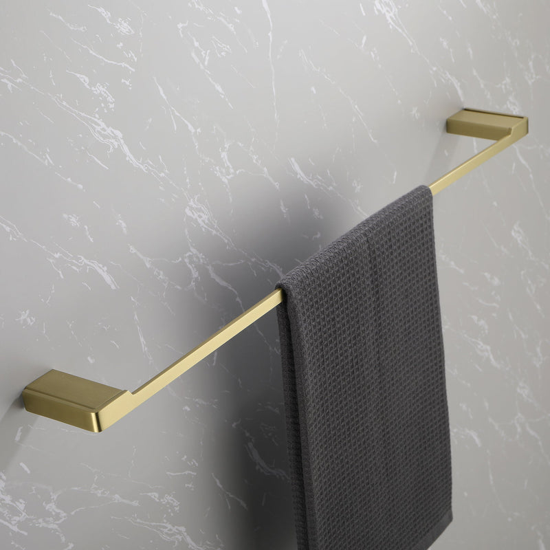 4 Piece Stainless Steel Bathroom Towel Rack Set Wall Mount Bathroom Accessories