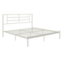 Praxis - King Bed With Simple Headboard - White by HouseOfZazla